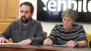 Unai Larreategi y Sonia García (EH Bildu) Unai Larreategi y Sonia García (EH Bildu)