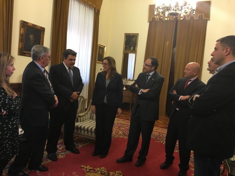 Acto de recepción de la delegación de Uruguay en la Diputación de Palencia Acto de recepción de la delegación de Uruguay en la Diputación de Palencia