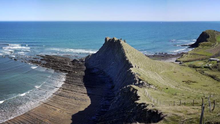 Parte de la costa de Deba. Parte de la costa de Deba.