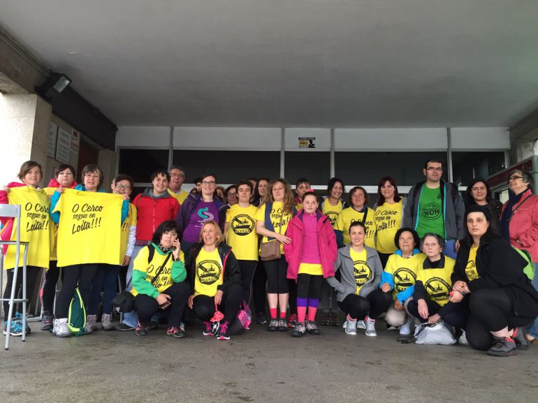 Mulleres do Cerco hacen el Camino de Santiago para protestar por las cuotas Mulleres do Cerco hacen el Camino de Santiago para protestar por las cuotas