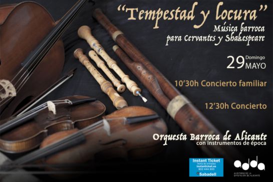 Cartel del primer concierto de la Orquesta Barroca de Alicante Cartel del primer concierto de la Orquesta Barroca de Alicante