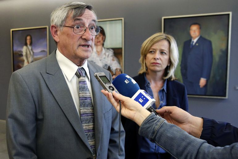 Cándido Ibar realiza declaraciones a los periodistas con motivo de la reunión que ha mantenido hoy con representantes de las instituciones guipuzcoanas, para solicitar ayuda económica para sufragar la defensa jurídica de su hijo Cándido Ibar realiza declaraciones a los periodistas con motivo de la reunión que ha mantenido hoy con representantes de las instituciones guipuzcoanas, para solicitar ayuda económica para sufragar la defensa jurídica de su hijo