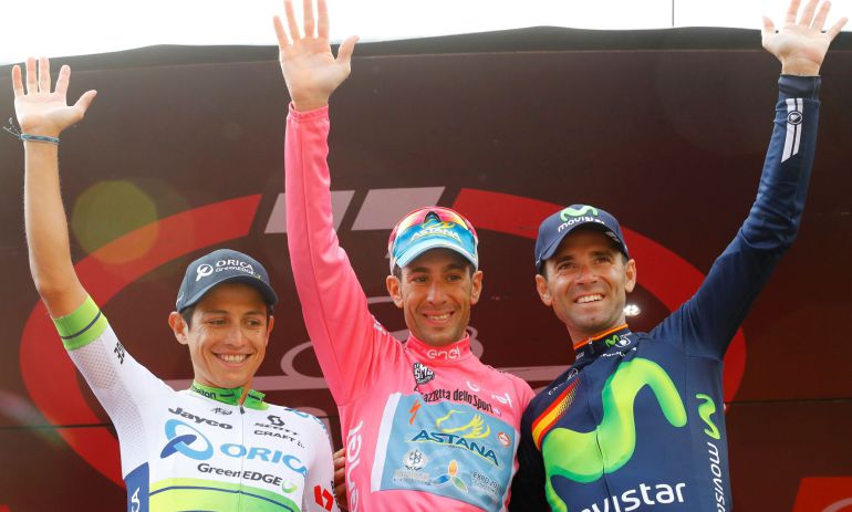 Nibali caza la Maglia Rosa y Valverde cierra el Giro tercero y subido al podio Nibali caza la Maglia Rosa y Valverde cierra el Giro tercero y subido al podio