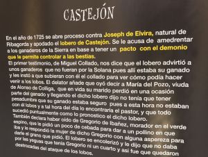 Panel de la exposición de las brujas de la Alcarria. Panel de la exposición de las brujas de la Alcarria.