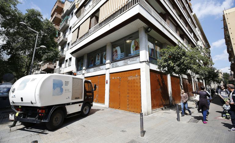 El llamado "Banco expropiado" del barrio de Gracia de Barcelona El llamado "Banco expropiado" del barrio de Gracia de Barcelona