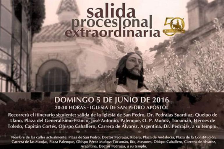 Cartel con nombres franquistas de la hermandad de la Pollinica de Priego Cartel con nombres franquistas de la hermandad de la Pollinica de Priego