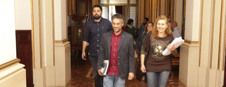Xulio Ferreiro entra al pleno Xulio Ferreiro entra al pleno
