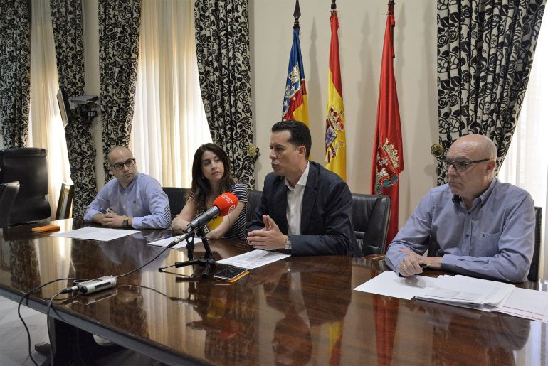 El alcalde, Rubén Alfaro, en la presentación del proyecto europeo El alcalde, Rubén Alfaro, en la presentación del proyecto europeo