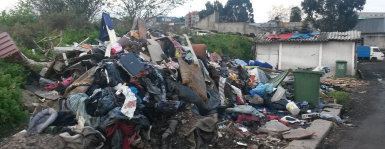 Poblado chabolista de la Conservera Celta. Poblado chabolista de la Conservera Celta.