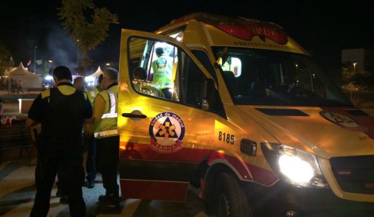 Efectivos de Emergencias atienden a la víctima el domingo Efectivos de Emergencias atienden a la víctima el domingo
