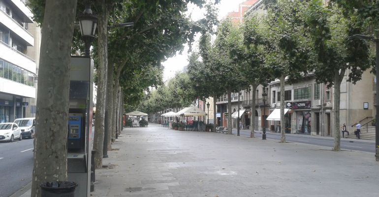Rambla Ferran de la ciutat de Lleida. Rambla Ferran de la ciutat de Lleida.