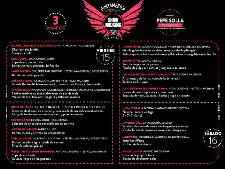 Cartel del Showcooking que tendremos en Portamerica Cartel del Showcooking que tendremos en Portamerica