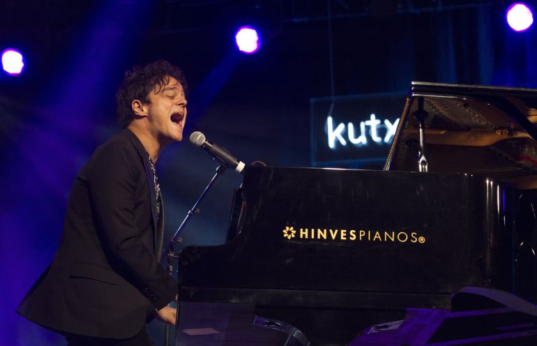 El cantante y pianista Jamie Cullum durante el concierto ofrecido en el Festival de Jazz de Vitoria-Gasteiz El cantante y pianista Jamie Cullum durante el concierto ofrecido en el Festival de Jazz de Vitoria-Gasteiz