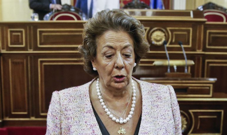 La senadora del PP Rita Barberá, al inicio hoy de la sesión constitutiva del Senado de la XII Legislatura. La senadora del PP Rita Barberá, al inicio hoy de la sesión constitutiva del Senado de la XII Legislatura.