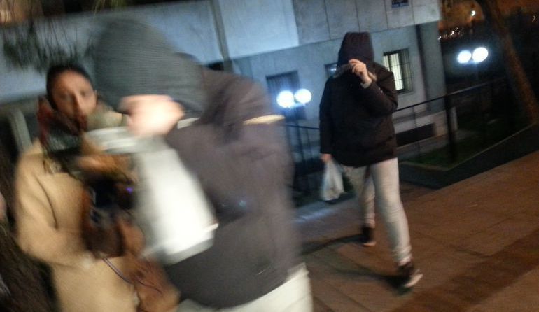Acusados de la operación Neptuno saliendo de los juzgados de PLaza de Castilla Acusados de la operación Neptuno saliendo de los juzgados de PLaza de Castilla
