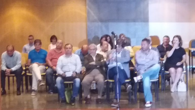 Banquillo de los acusados durante la lectura del informe de la Fiscalía Banquillo de los acusados durante la lectura del informe de la Fiscalía