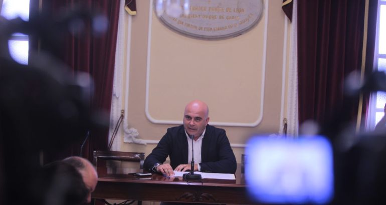 El concejal de Hacienda, David Navarro, comparece ante los medios El concejal de Hacienda, David Navarro, comparece ante los medios