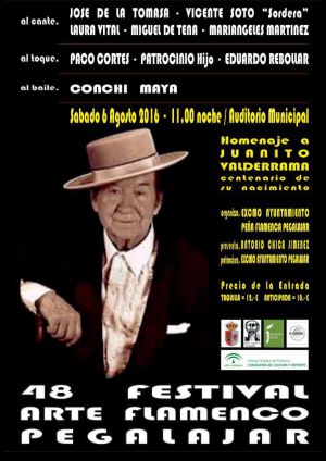 Cartel del 48 festival de arte flamenco de Pegalajar Cartel del 48 festival de arte flamenco de Pegalajar