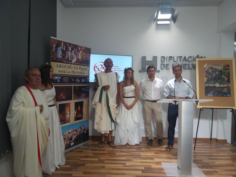 Presentación Festival de Diana de Aroche en la Diputación Presentación Festival de Diana de Aroche en la Diputación