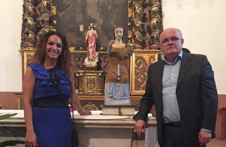 La Virgen de las Aguas fue tallada en el siglo XIV La Virgen de las Aguas fue tallada en el siglo XIV