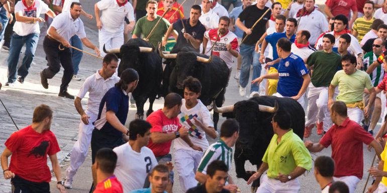 Encierro por el campo de Brihuega, Guadalajara: Todo preparado en Brihuega para otro de sus multitudinarios encierros Encierro por el campo de Brihuega, Guadalajara: Todo preparado en Brihuega para otro de sus multitudinarios encierros