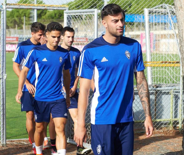 Diego Rico, en el último entrenamiento con el equipo blanquillo Diego Rico, en el último entrenamiento con el equipo blanquillo