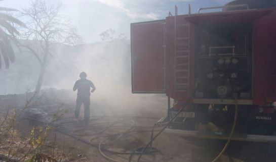 Zona afectada por el incendio en el barrio de la alcantarilla de Jaén. Zona afectada por el incendio en el barrio de la alcantarilla de Jaén.