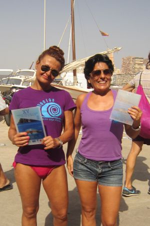 Marina Navarro y Cristina Sirvent, primera y tercera Marina Navarro y Cristina Sirvent, primera y tercera
