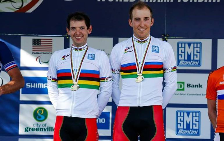 Los corredores Noel Martin y Carlos González que participan en Rio Los corredores Noel Martin y Carlos González que participan en Rio