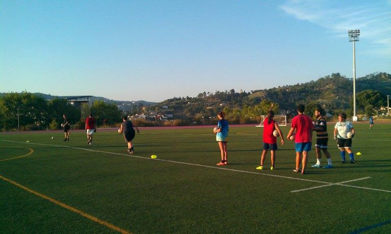 O equipo femenino, Auriense FG, adestrando nas instalacións do Campus Universitario de Ourense O equipo femenino, Auriense FG, adestrando nas instalacións do Campus Universitario de Ourense