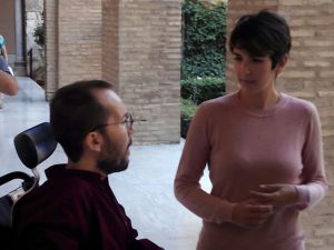Violeta Barba junto a Pablo Echenique Violeta Barba junto a Pablo Echenique