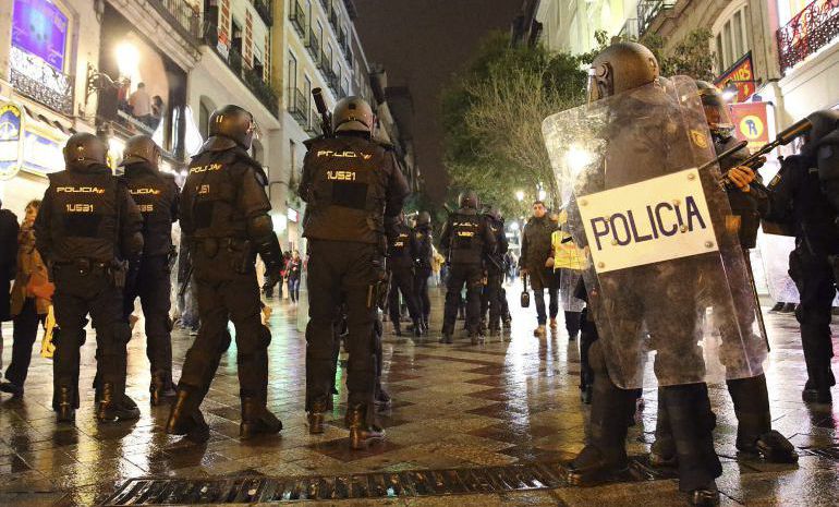 Agentes de Policía durante las 'Marchas de la Dignidad' Agentes de Policía durante las 'Marchas de la Dignidad'