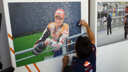 Dani Pedrosa aclamado en Cartagena Dani Pedrosa aclamado en Cartagena