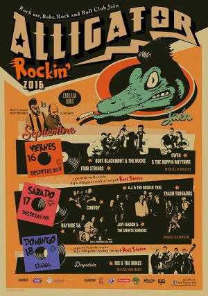 Cartel de la edición de 2016 de Alligator Rockin´. Cartel de la edición de 2016 de Alligator Rockin´.