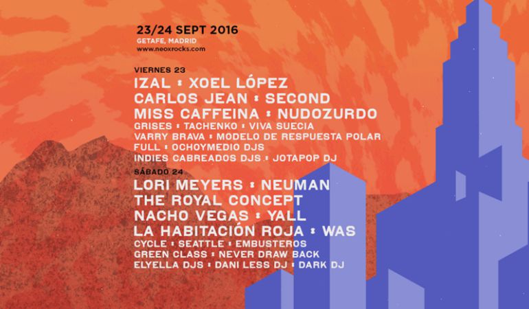 El 23 y 24 de septiembre llega a Getafe el festival de musica indie Neox Rock. El 23 y 24 de septiembre llega a Getafe el festival de musica indie Neox Rock.