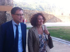 El director general de Patrimonio y la allcaldesa de Ponferrada El director general de Patrimonio y la allcaldesa de Ponferrada