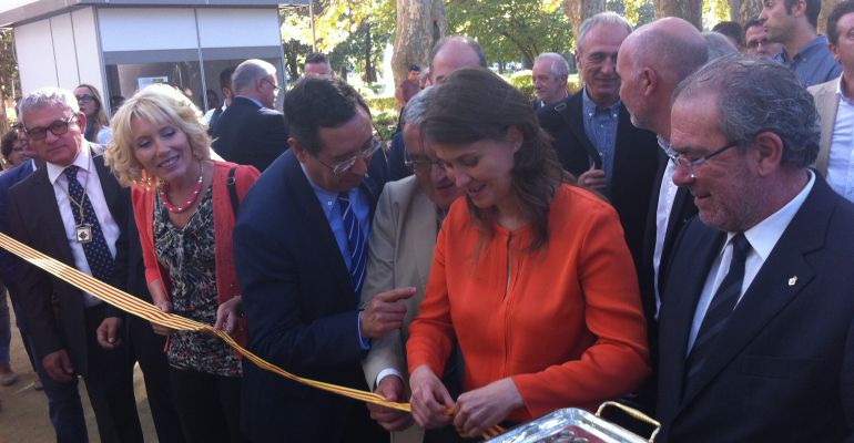 La consellera d'Agricultura Meritxell Serret a l'acte d'inauguració de la 62a Fira de Sant Miquel de Lleida. La consellera d'Agricultura Meritxell Serret a l'acte d'inauguració de la 62a Fira de Sant Miquel de Lleida.