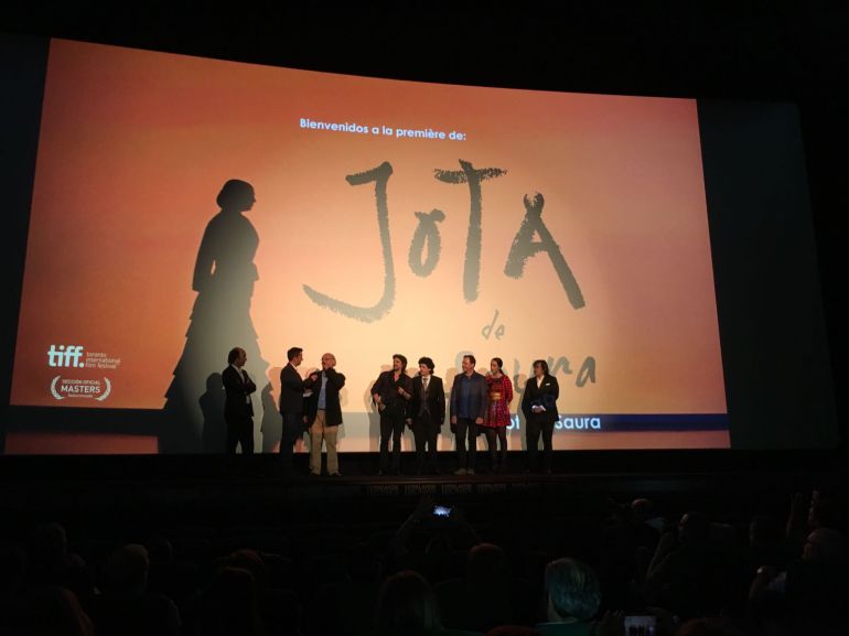 Momento del estreno de la película "Jota" Momento del estreno de la película "Jota"
