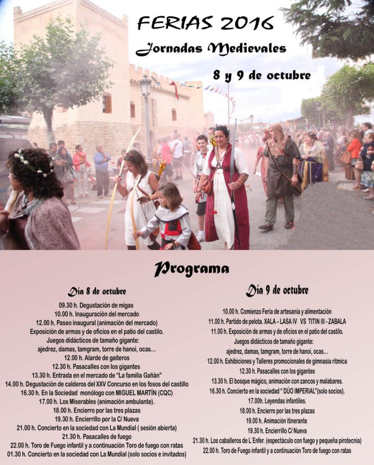Las calles y los vecinos de Marcilla se engalanan para celebrar las Jornadas Medievales Las calles y los vecinos de Marcilla se engalanan para celebrar las Jornadas Medievales