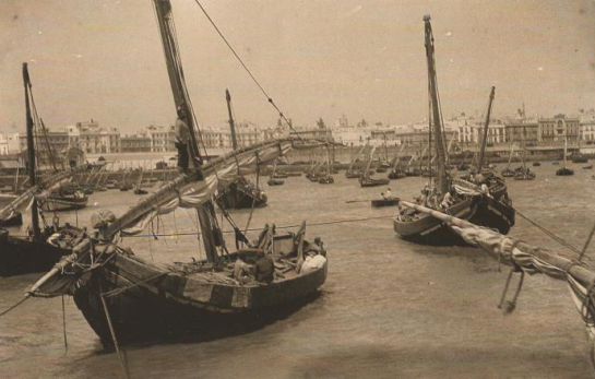 Imagen histórica del puerto de Cádiz Imagen histórica del puerto de Cádiz