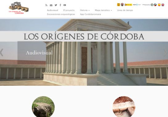 Portada de la web cordobaromana.com Portada de la web cordobaromana.com