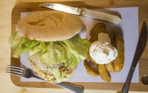 Hamburguesa vegana Hamburguesa vegana