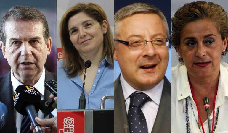De izquierda a derecha, Abel Caballero, Pilar Cancela, José Blanco y Carmela Silva. De izquierda a derecha, Abel Caballero, Pilar Cancela, José Blanco y Carmela Silva.