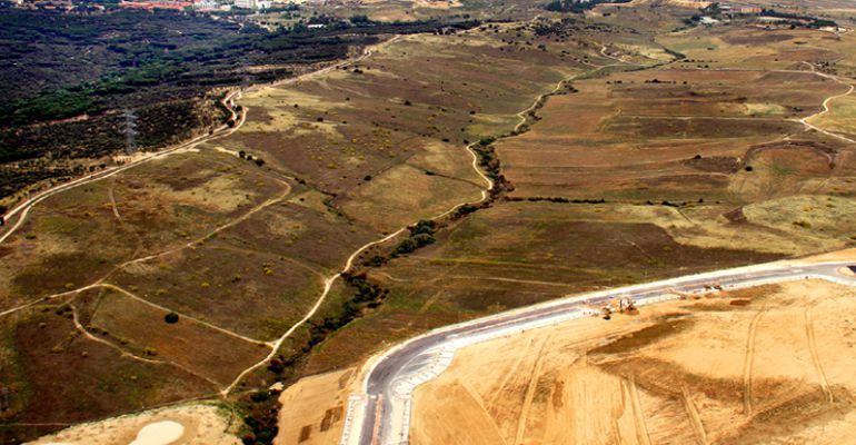 Terrenos donde se desarrollará el proyecto urbanístico de 'Los Carriles' Terrenos donde se desarrollará el proyecto urbanístico de 'Los Carriles'