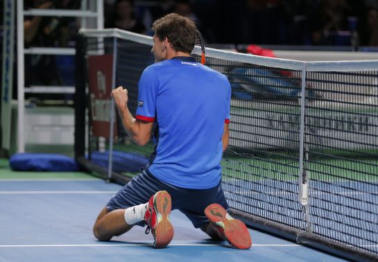ILN. Moscow (Russian Federation), 23/10/2016.- Pablo Carreno Busta of Spain reacts after winning 6-4, 6-3, 6-2 against Fabio Fognini of Italy during their men's final match at the Kremlin Cup tennis tournament in Moscow, Russia, 23 October 2016. (España, Tenis, Moscú, Rusia, Italia) EFE/EPA/SERGEI ILNITSKY ILN. Moscow (Russian Federation), 23/10/2016.- Pablo Carreno Busta of Spain reacts after winning 6-4, 6-3, 6-2 against Fabio Fognini of Italy during their men's final match at the Kremlin Cup tennis tournament in Moscow, Russia, 23 October 2016. (España, Tenis, Moscú, Rusia, Italia) EFE/EPA/SERGEI ILNITSKY