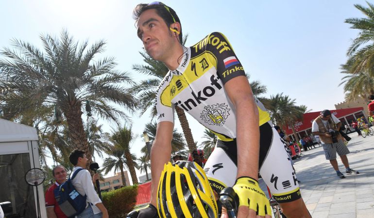 Alberto Contador ha disputado en Abu Dabi su última carrera con el Tinkoff Alberto Contador ha disputado en Abu Dabi su última carrera con el Tinkoff