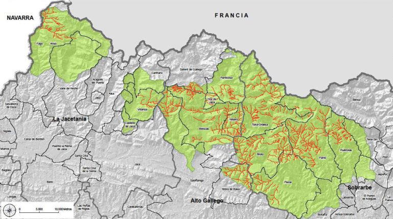 Mapa de las zonas afectadas Mapa de las zonas afectadas