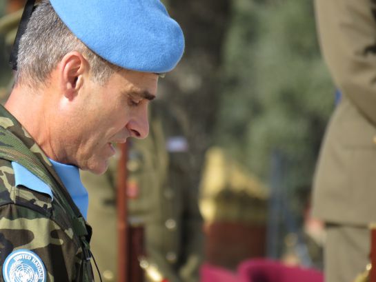 Coronel Aroldo Lázaro, en el acto de despedida de la BRIMZ Coronel Aroldo Lázaro, en el acto de despedida de la BRIMZ