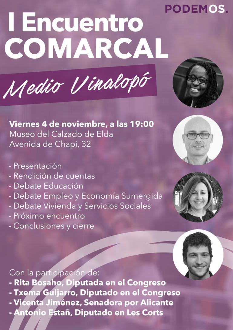I Encuentro Comarcal Podemos Medio Vinalopó I Encuentro Comarcal Podemos Medio Vinalopó