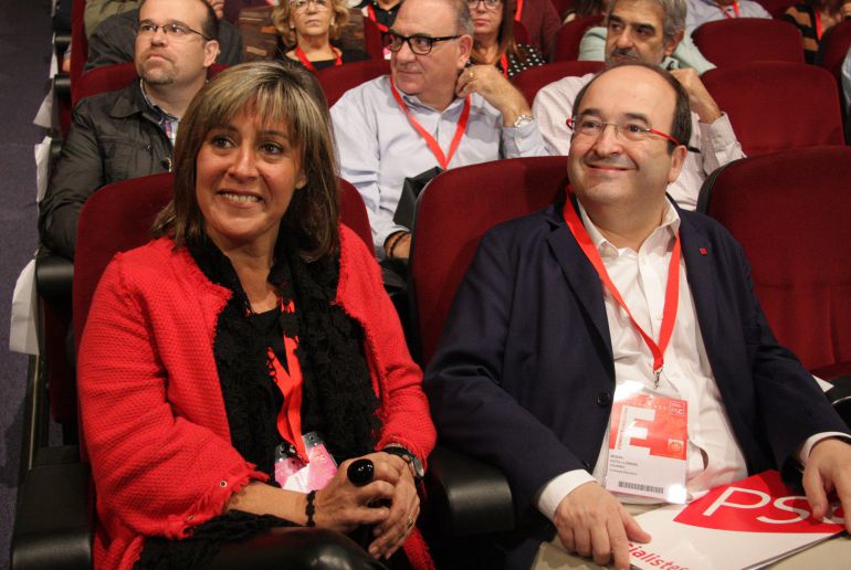 Núria Marín junto a Miquel Iceta durante el XIII Congreso del PSC convocado para este fin de semana Núria Marín junto a Miquel Iceta durante el XIII Congreso del PSC convocado para este fin de semana